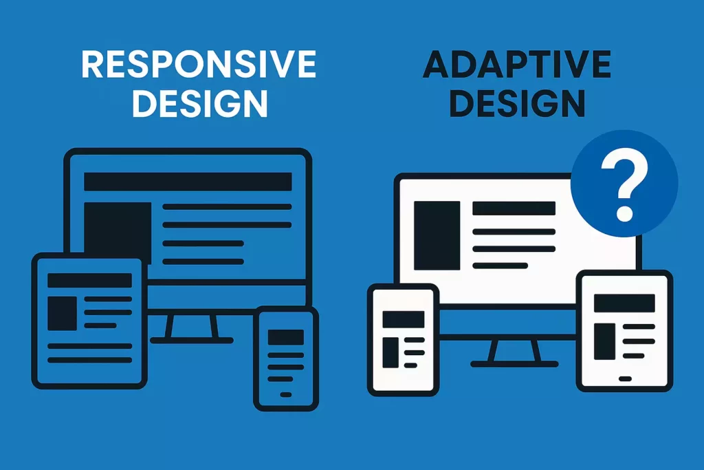 Responsive design et adaptive design