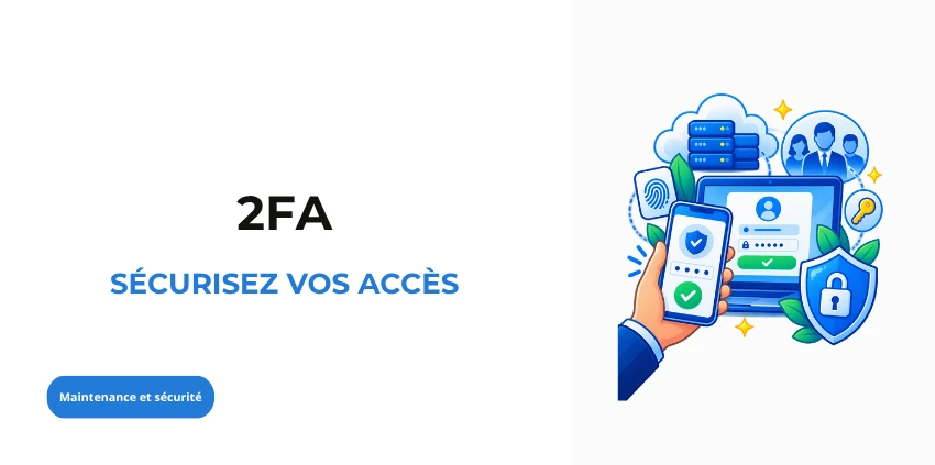Sécurisez vos accès avec l'authentification 2FA